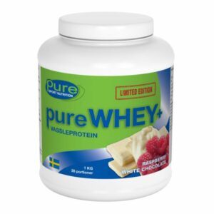 Pure Sport Nutrition pure WHEY+ 1kg Raspberry white chokolate